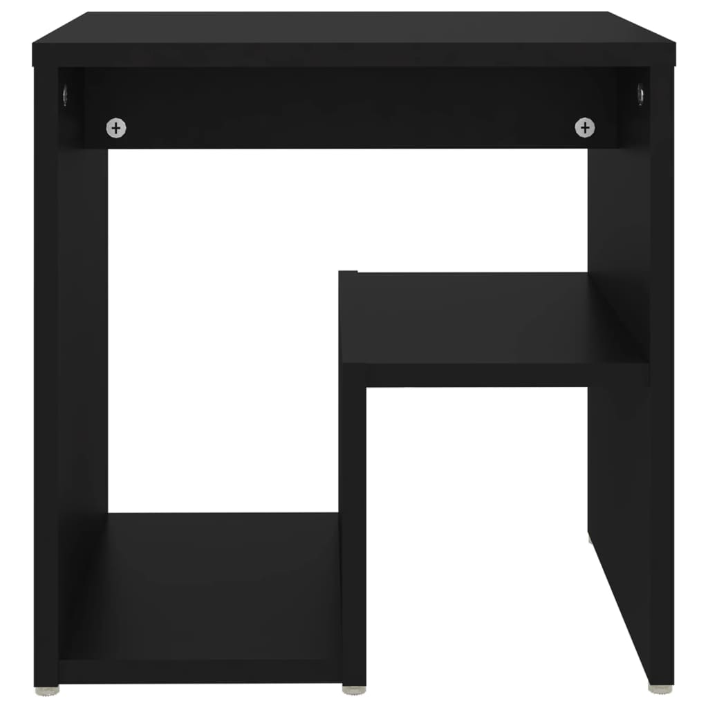 vidaXL Table de chevet Noir 40x30x40 cm Aggloméré
