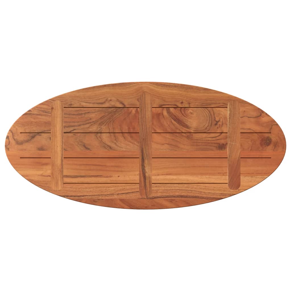 vidaXL Dessus de table 110x50x2,5 cm ovale bois massif d'acacia