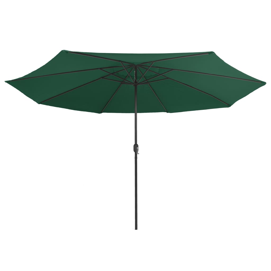 vidaXL Parasol d'extérieur avec mât en métal 400 cm Vert