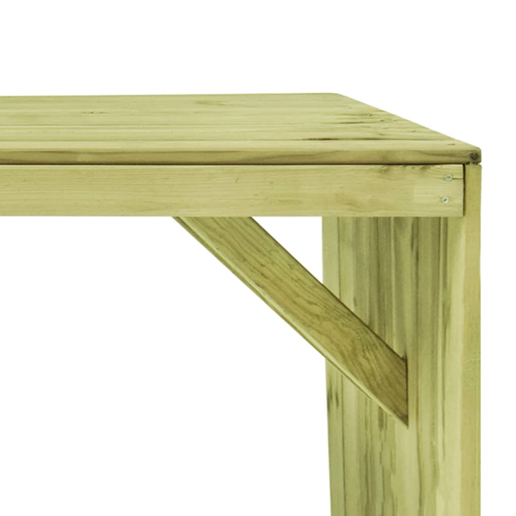 vidaXL Table de jardin 220x101,5x80 cm Bois de pin imprégné
