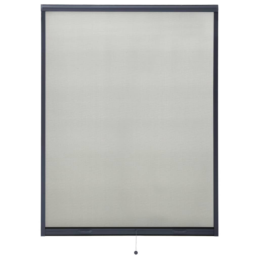 vidaXL Moustiquaire à rouleau pour fenêtres Anthracite 130x170 cm