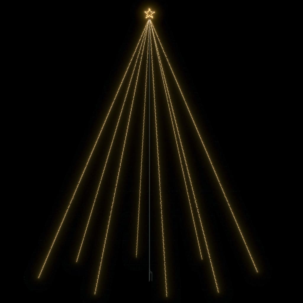 vidaXL Lumières d'arbre de Noël Intérieur/Extérieur 1300 LED 8 m