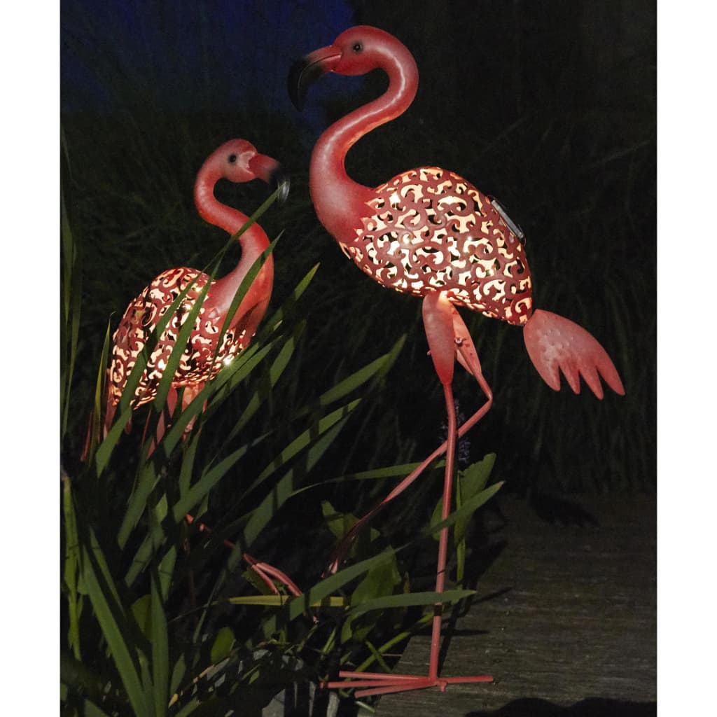 Luxform Lampe LED solaire de jardin Flamingo Rose 30111