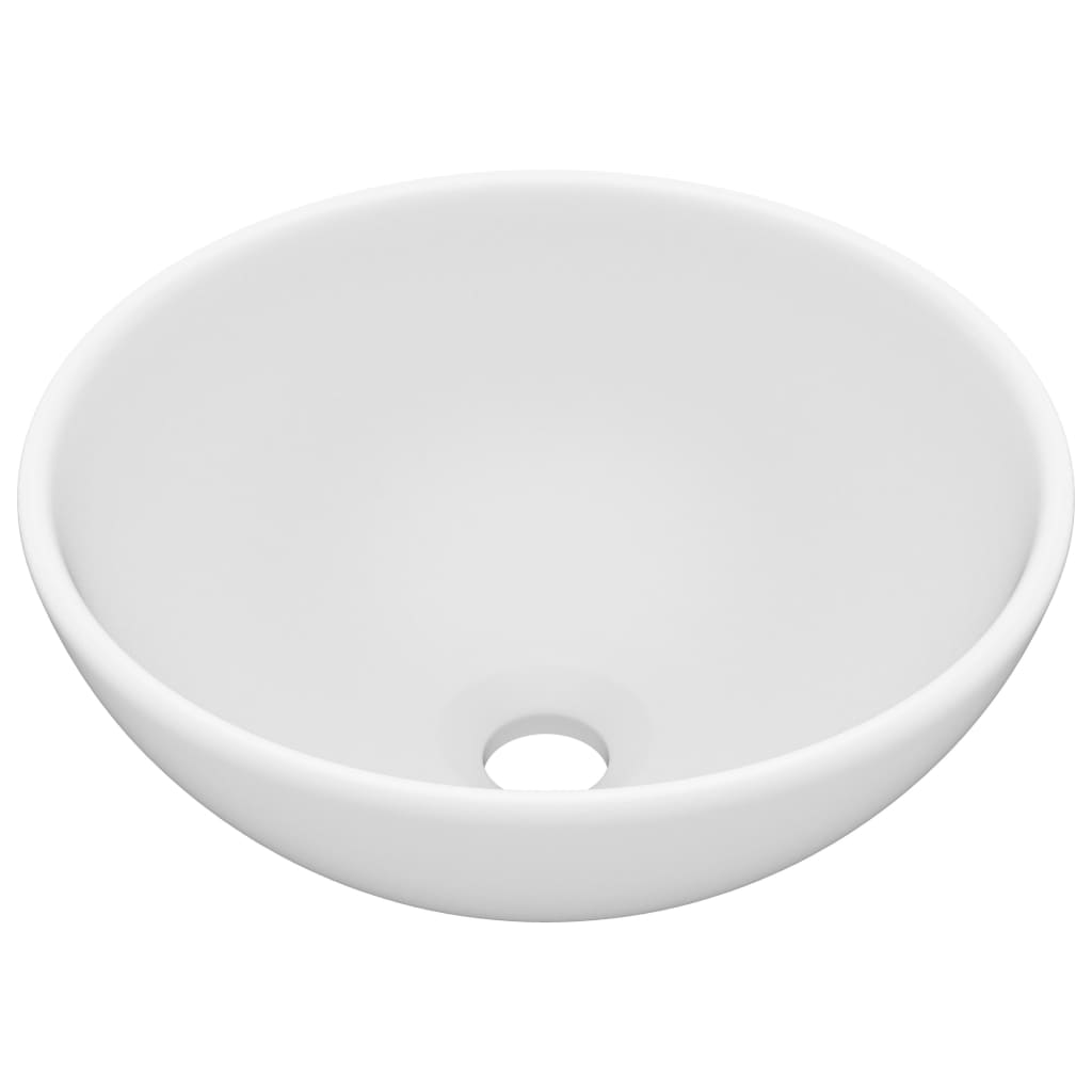 Lavabo rond en céramique