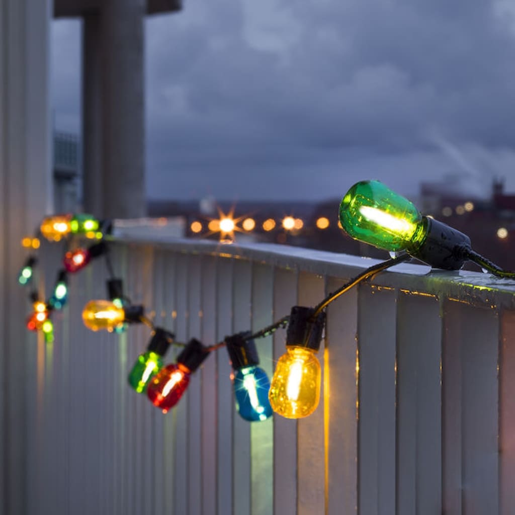 KONSTSMIDE Guirlande lumineuse avec 40 ampoules ovales Multicolore