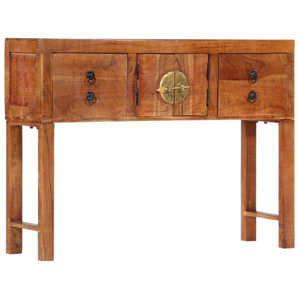 vidaXL Table console 120x32x80 cm bois massif d'acacia