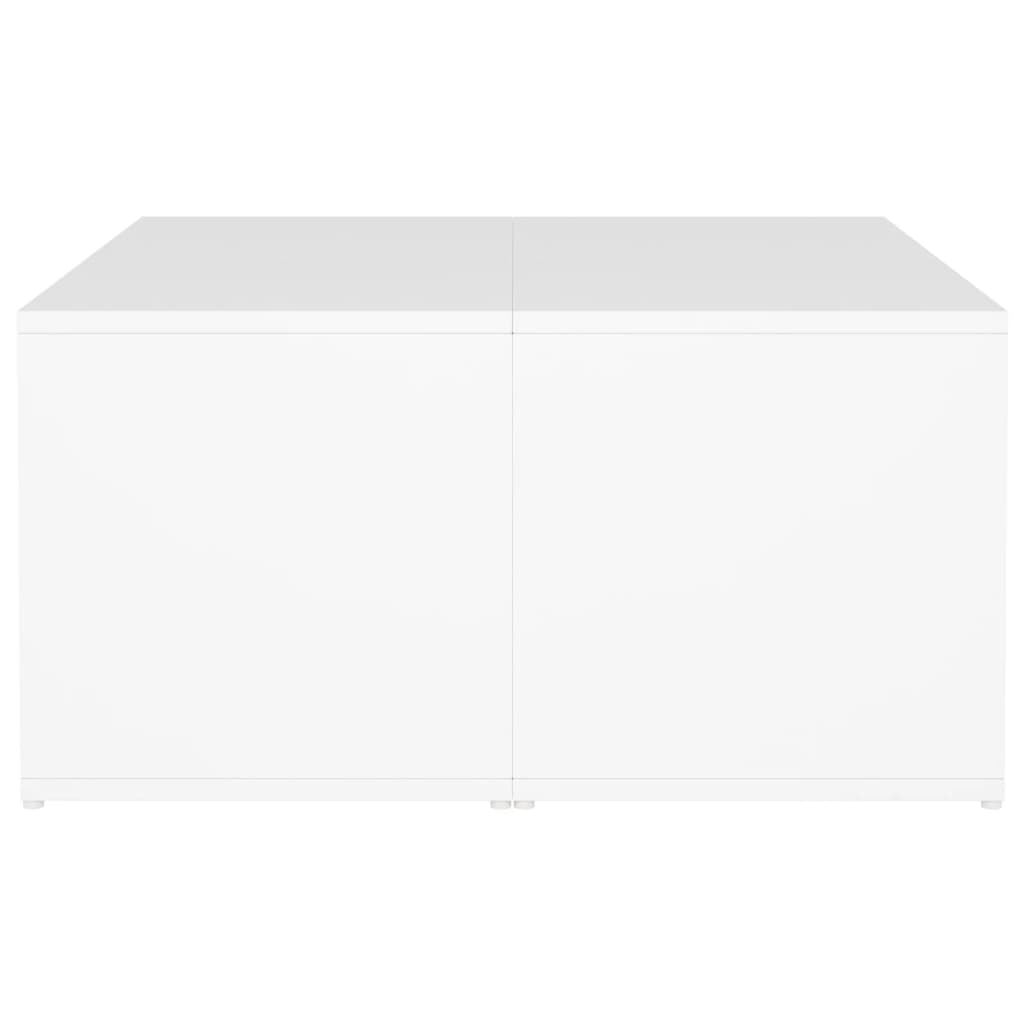 vidaXL Tables basses 4 pcs Blanc 33x33x33 cm Aggloméré
