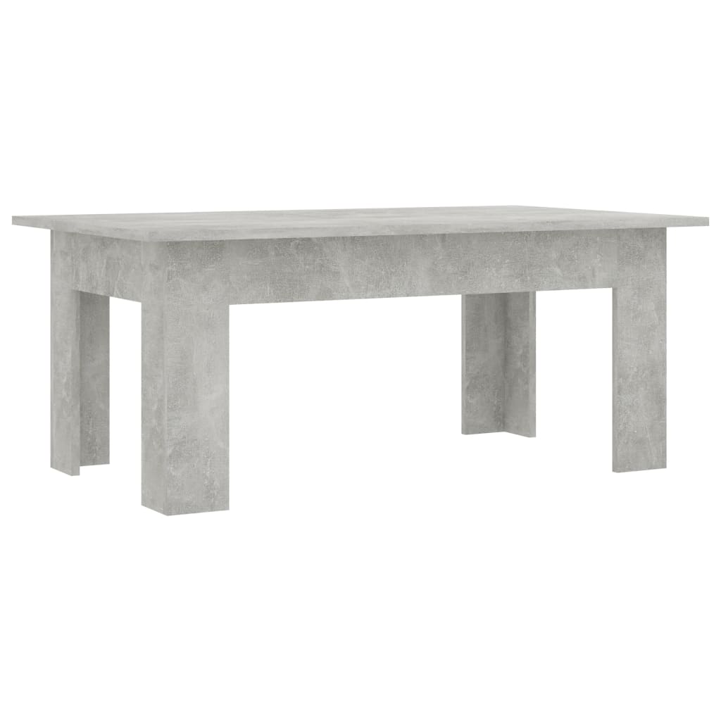 vidaXL Table basse Gris béton 100x60x42 cm Bois d’ingénierie