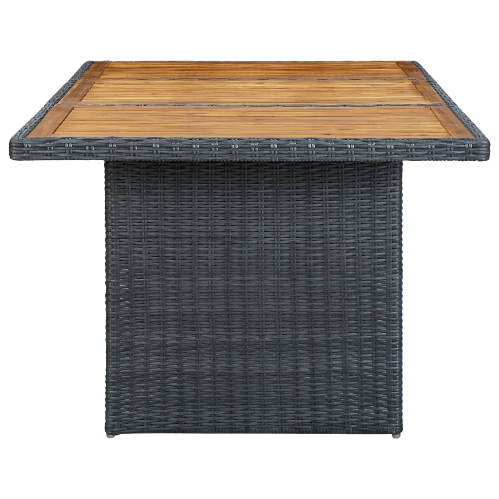 vidaXL Mobilier à dîner 7 pcs avec coussins Résine tressée Gris foncé