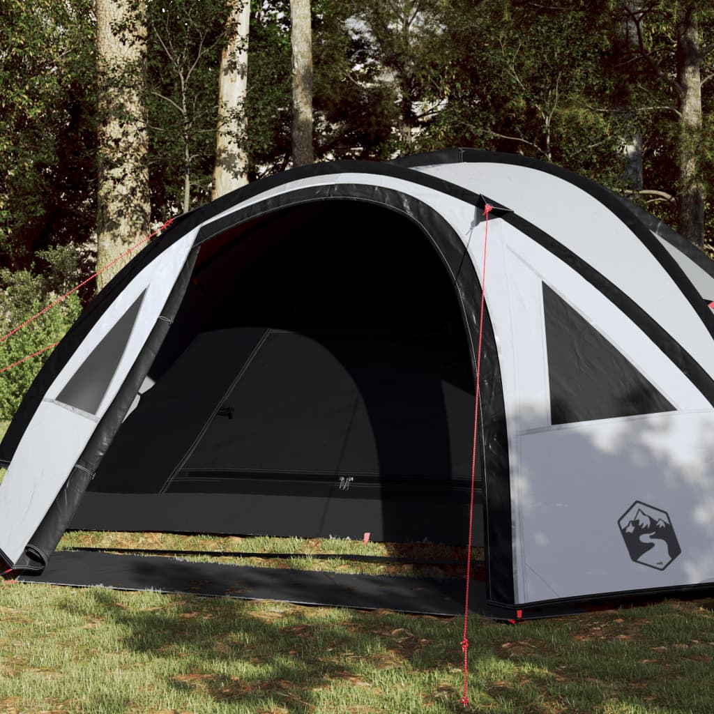 vidaXL Tente de camping 4 personnes blanc tissu occultant imperméable
