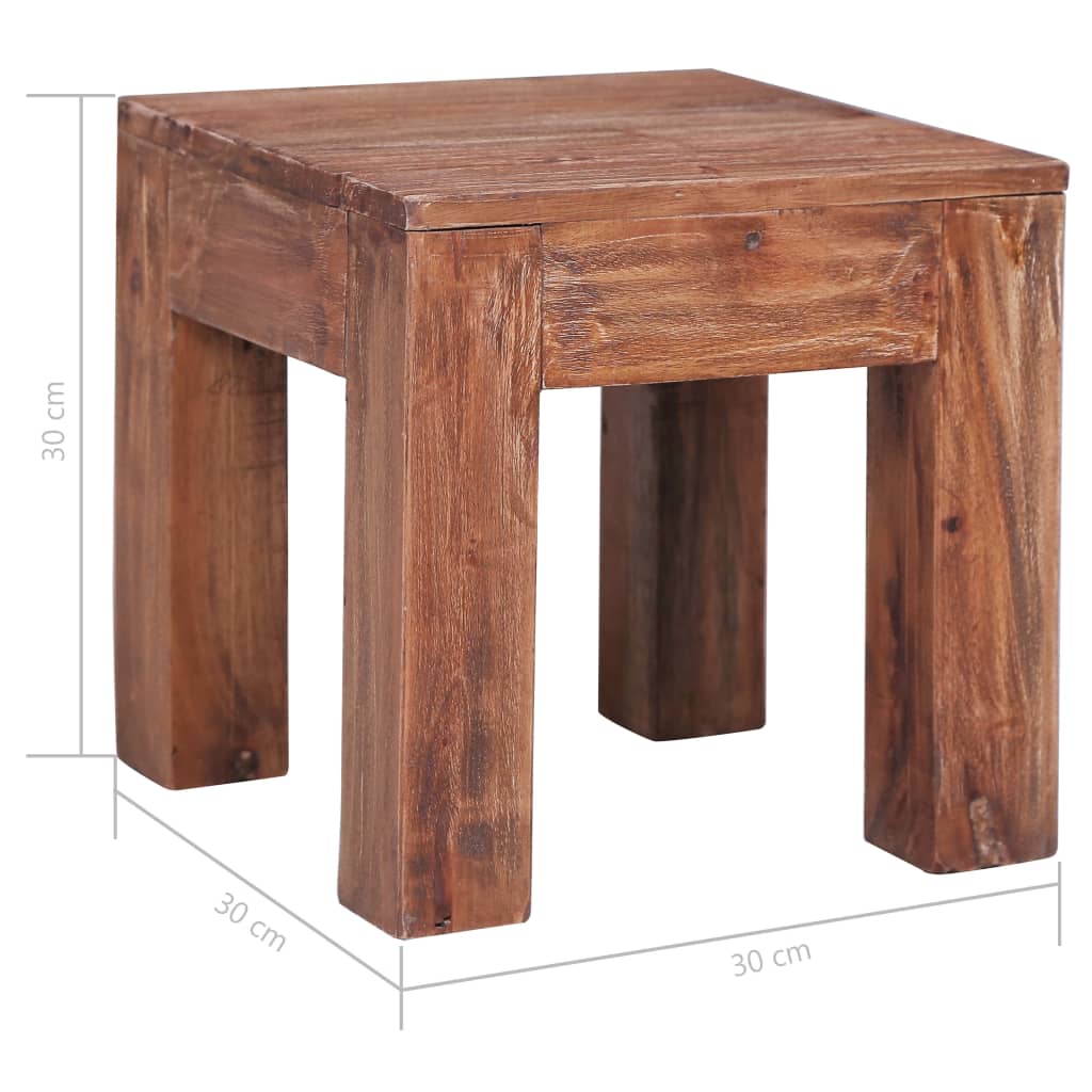 vidaXL Table basse 30 x 30 x 30 cm Bois de récupération massif