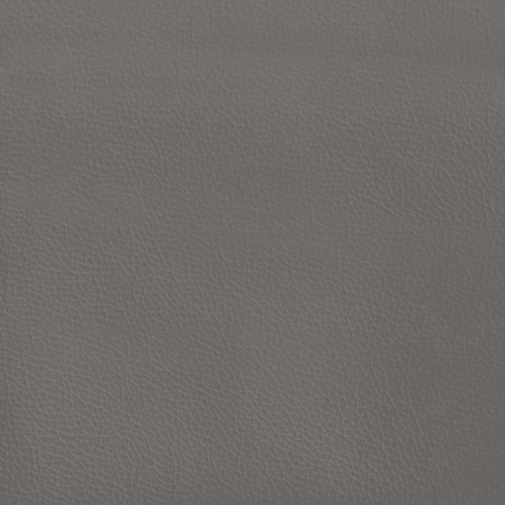 vidaXL Cadre de lit gris 120x190 cm similicuir