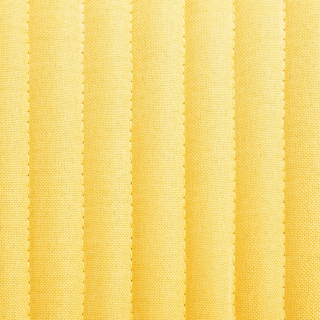 vidaXL Chaises à manger lot de 2 jaune tissu