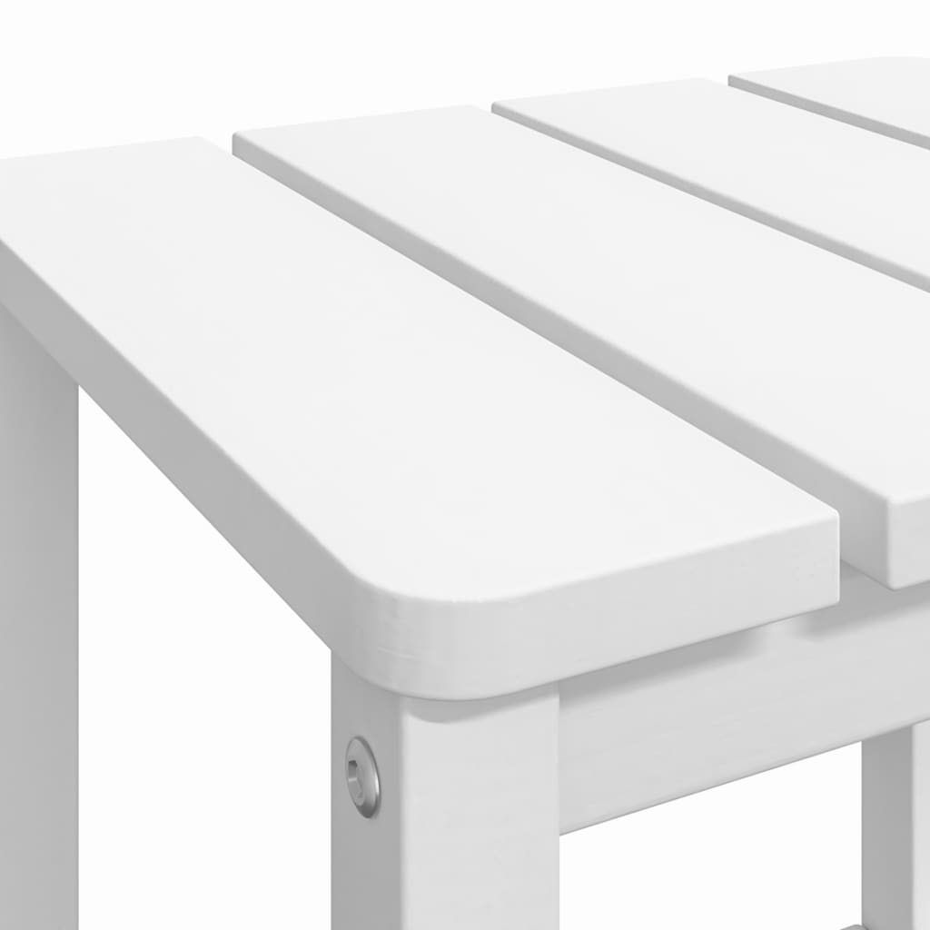 vidaXL Table de jardin Adirondack Blanc 38x38x46 cm PEHD