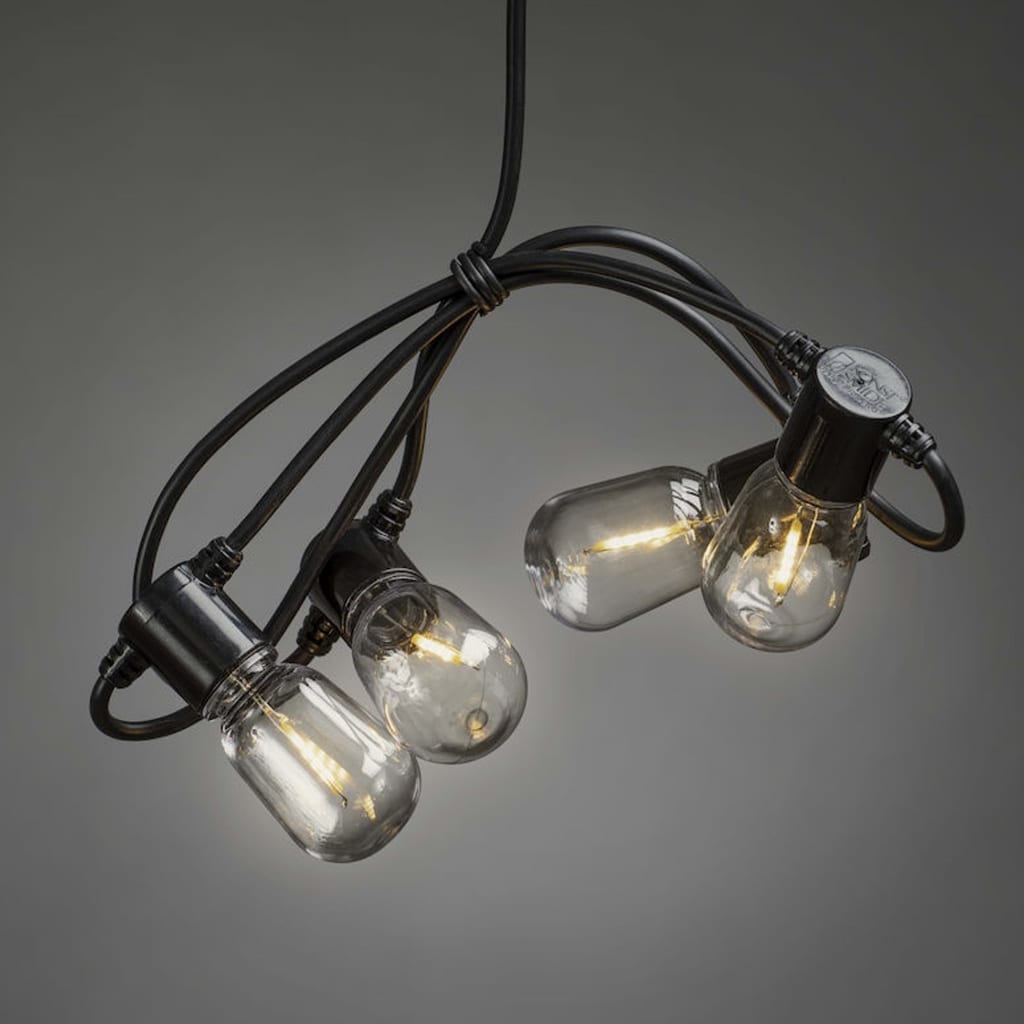 KONSTSMIDE Guirlande lumineuse avec 20 ampoules ovales transparentes