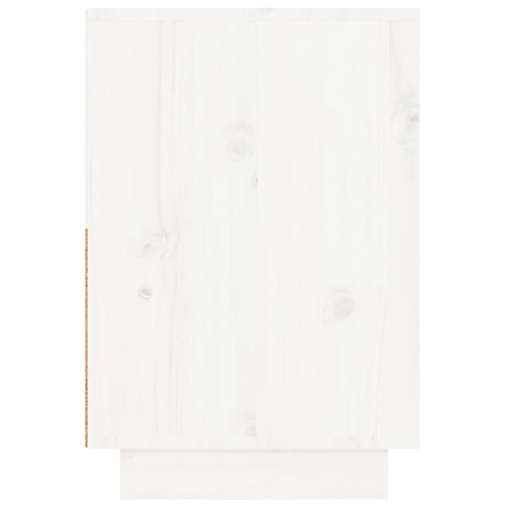 vidaXL Tables de chevet 2 pcs Blanc 60x34x51 cm Bois de pin solide