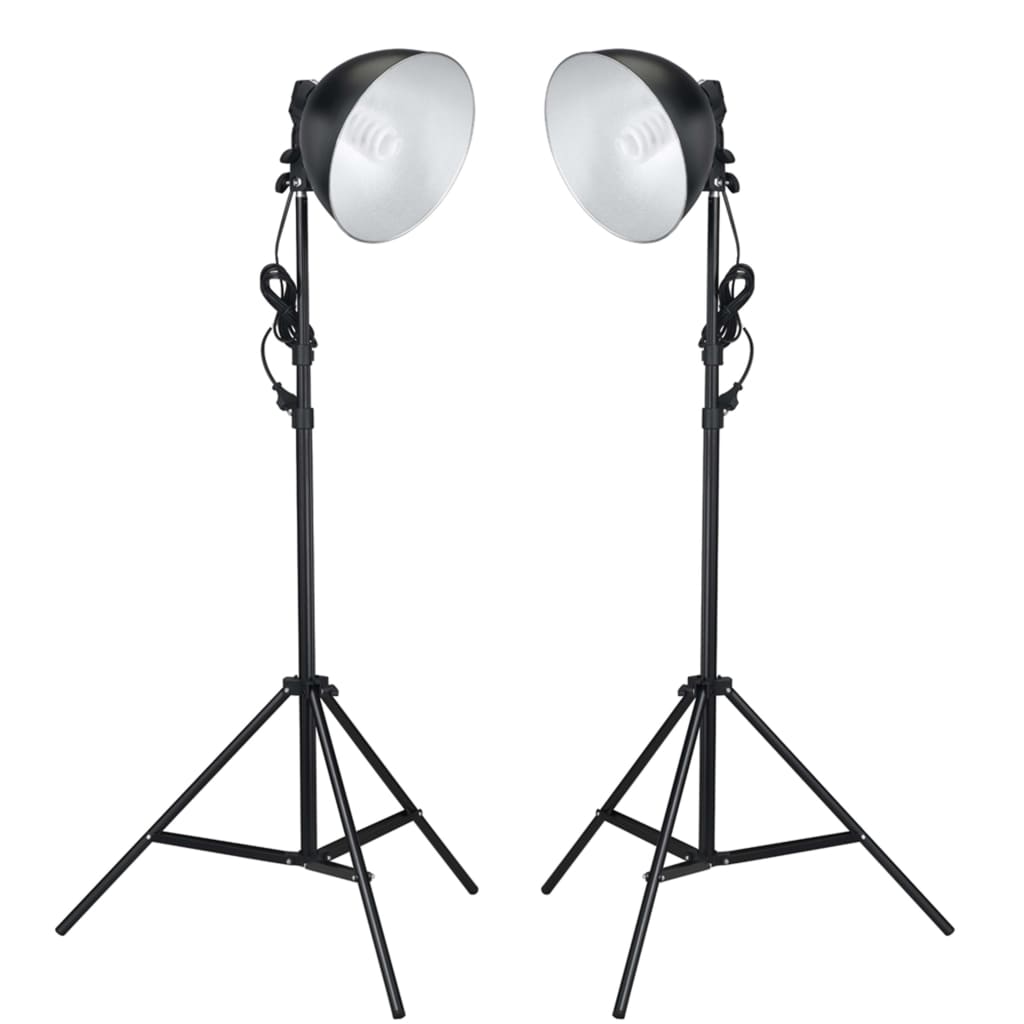 vidaXL Kit de studio photo avec lampe de studio et toile de fond