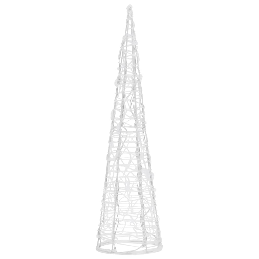vidaXL Cône lumineux décoratif pyramide LED Acrylique Blanc froid 60cm