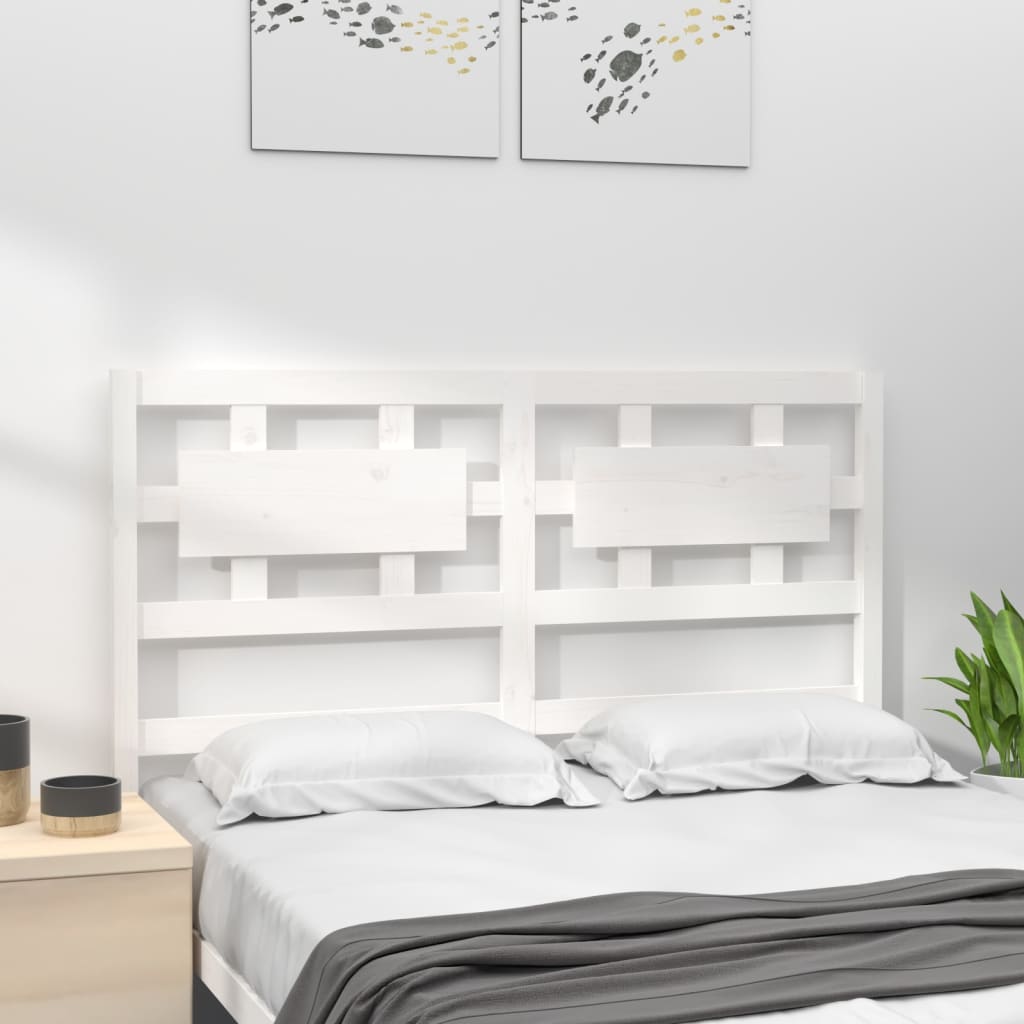vidaXL Tête de lit Blanc 165,5x4x100 cm Bois massif de pin