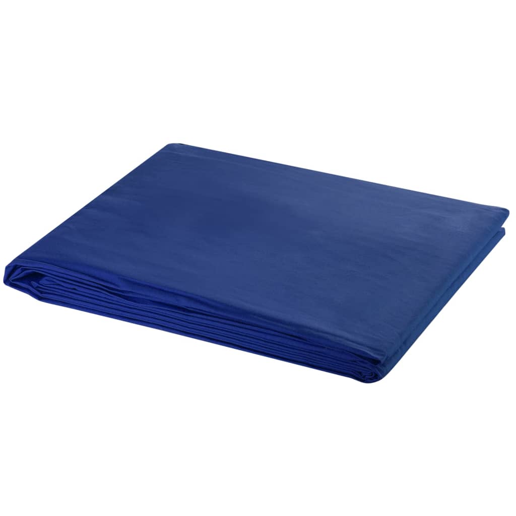 vidaXL Toile de fond Coton Bleu 500x300 cm Incrustation