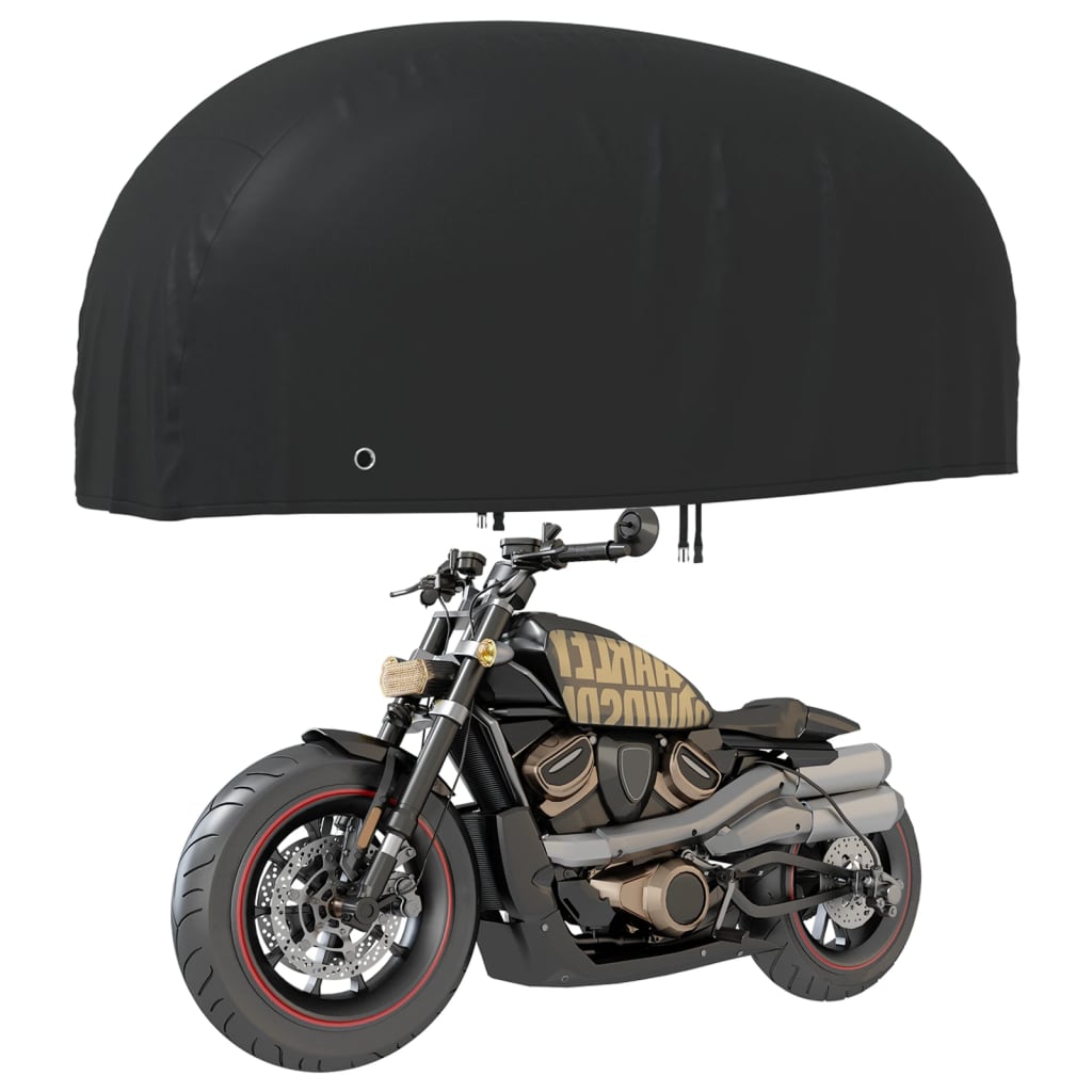 vidaXL Housse de motocyclette noir 220x95x110 cm oxford 210D