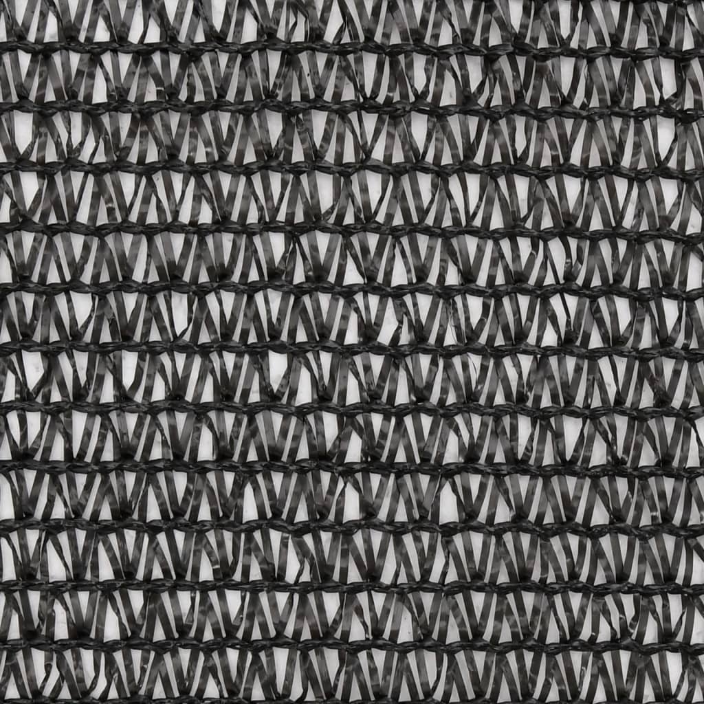 vidaXL Filet brise-vue PEHD 1 x 25 m Noir