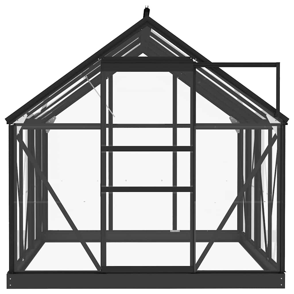 Serre En Verre VidaXL – Dimensions 155x200x191 Cm, Aluminium, Pour Plantes, Légumes, Jardin