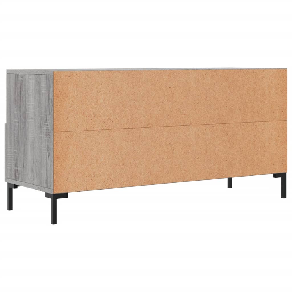 vidaXL Meuble TV sonoma gris 102x36x50 cm bois d'ingénierie