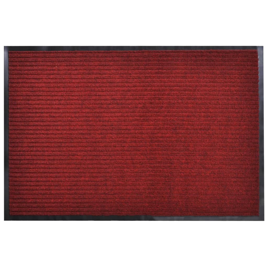 vidaXL Paillasson PVC Rouge 90 x 120 cm