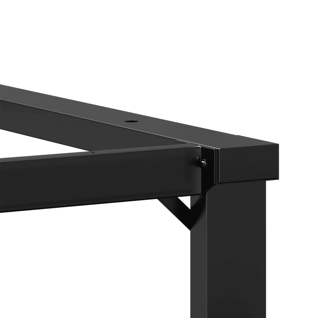 vidaXL Pieds de table basse cadre en O 80x70x43 cm fonte
