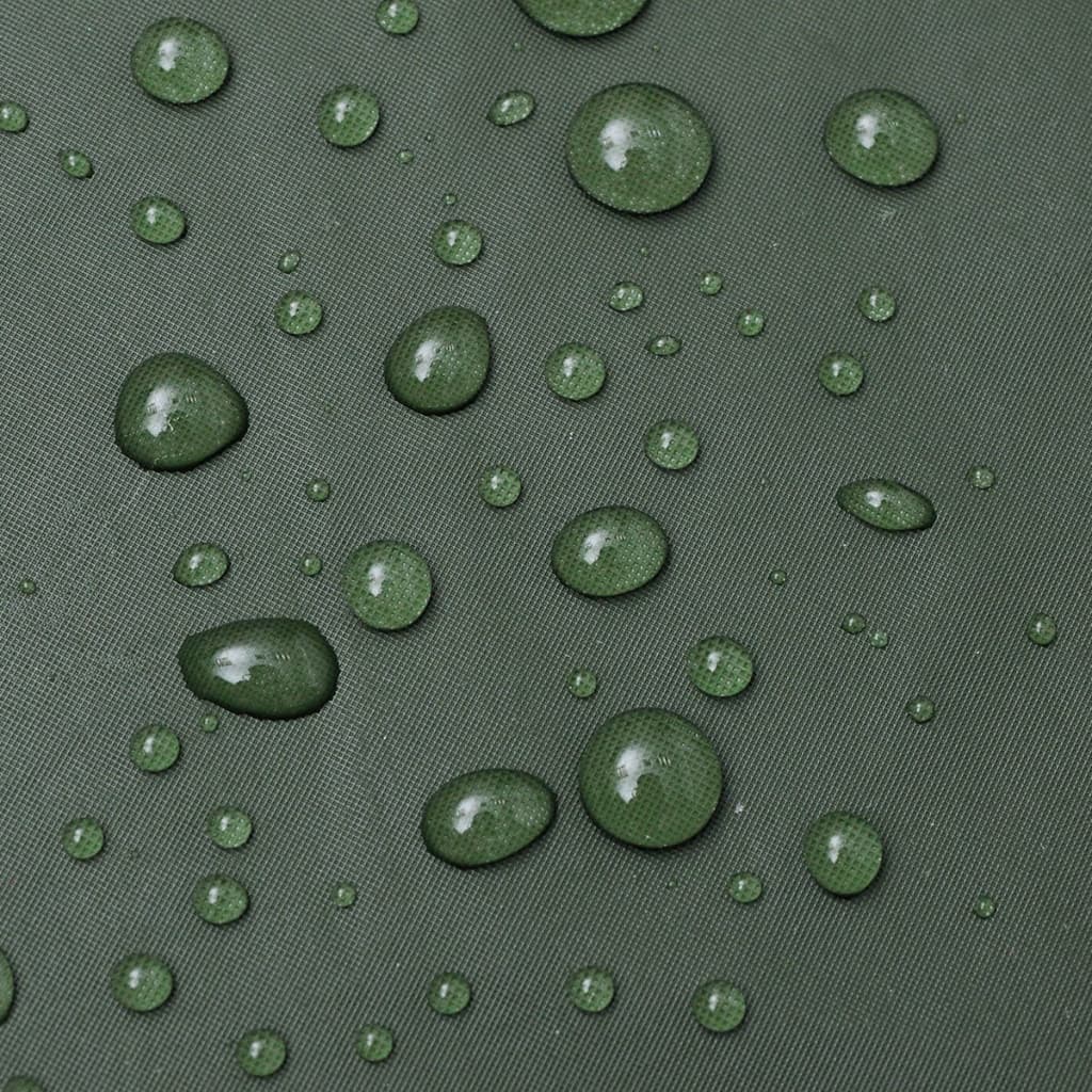 vidaXL Combinaison de pluie imperméable 2 pcs avec capuche Vert L