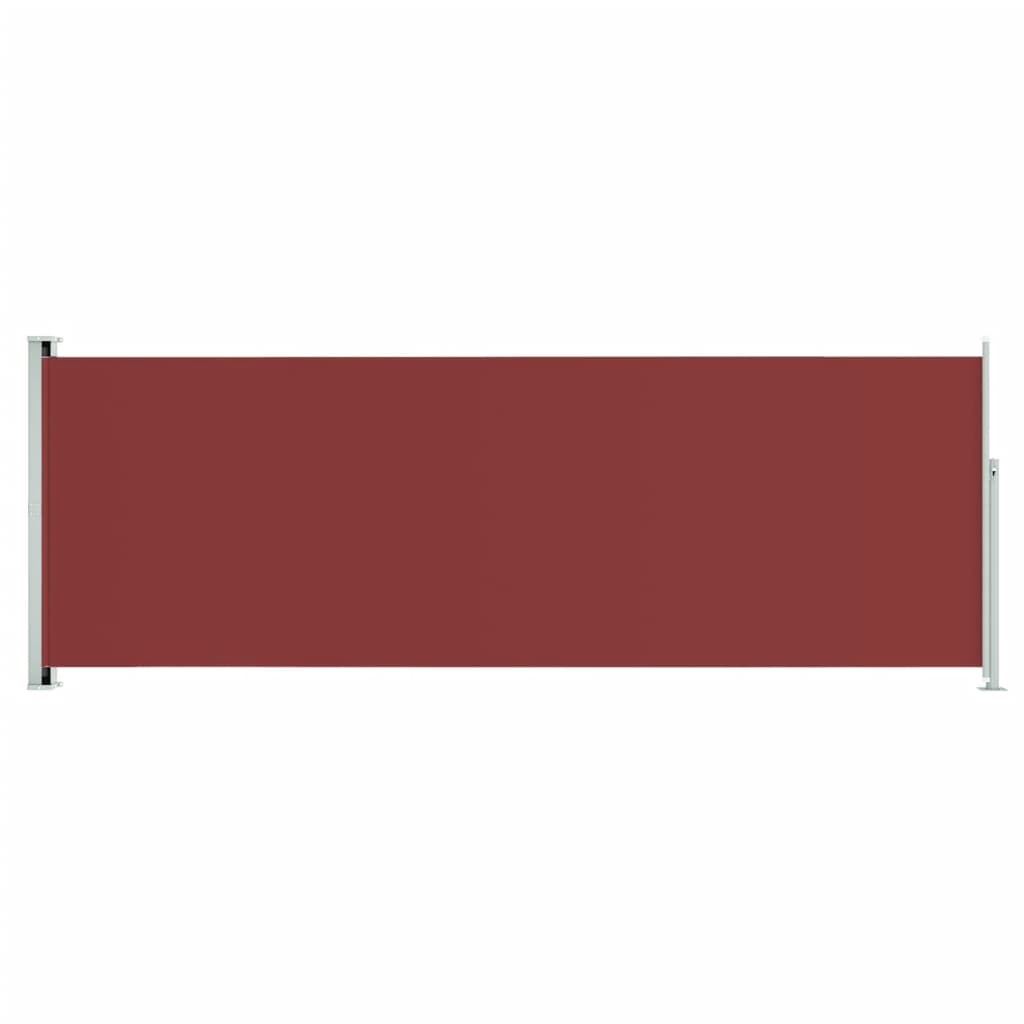 vidaXL Auvent latéral rétractable de patio 220x600 cm Rouge