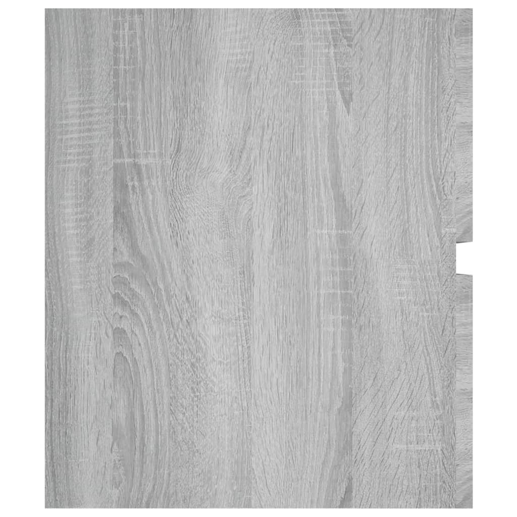 vidaXL Armoire d'évier Sonoma gris 100x38,5x45 cm Bois d'ingénierie