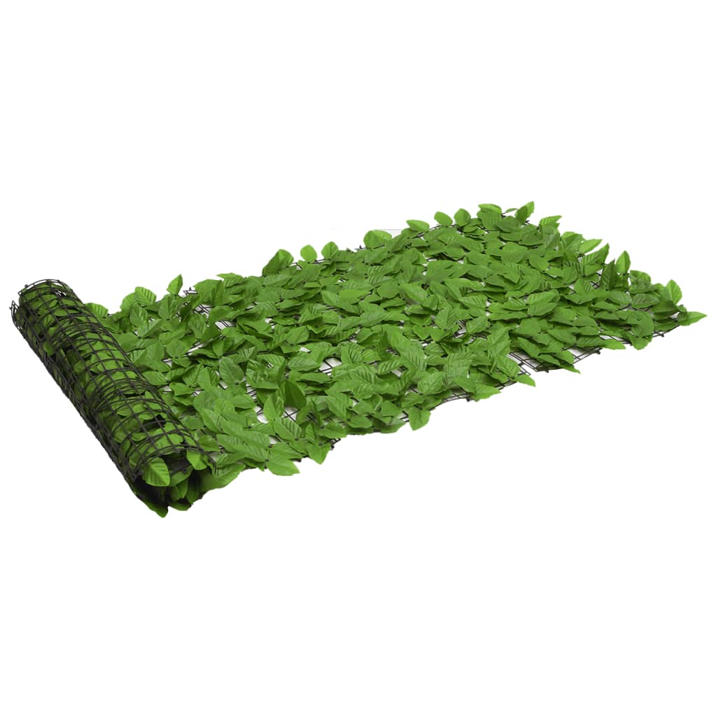 vidaXL Écran de balcon avec feuilles vert 500x75 cm