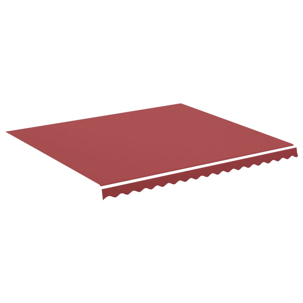 vidaXL Tissu de remplacement pour auvent Bordeaux rouge 4x3,5 m