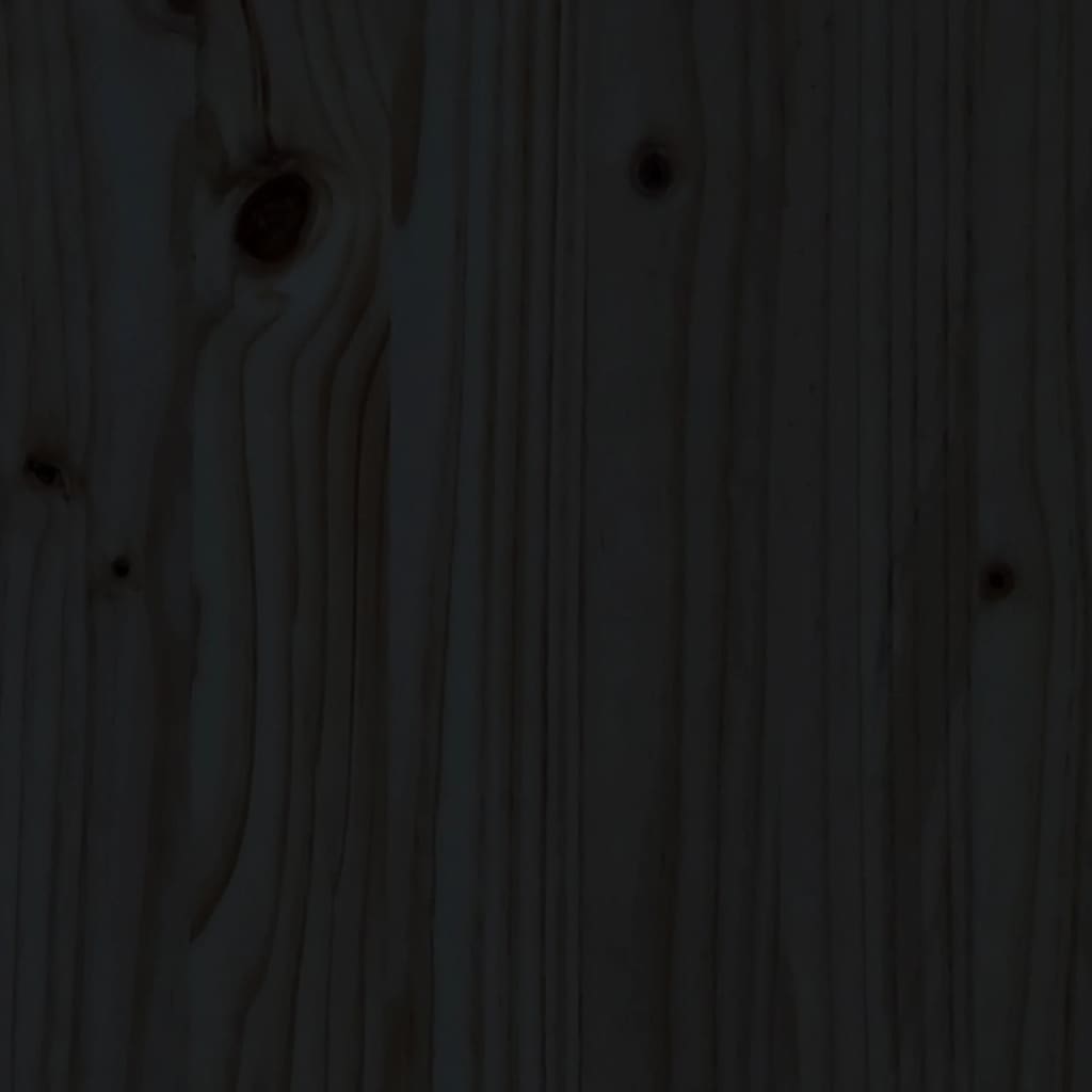 vidaXL Dessus de table rond noir Ø50x3 cm bois de pin massif