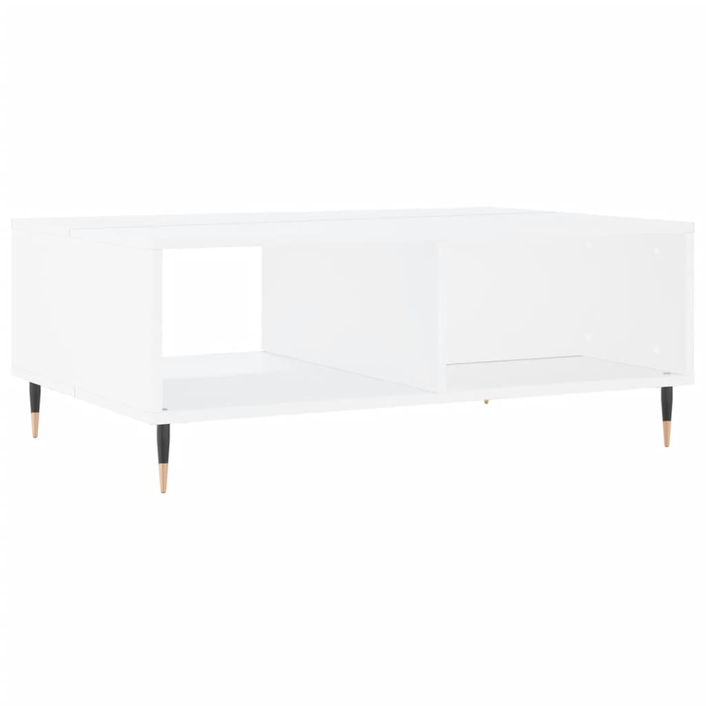 vidaXL Table basse blanc 90x60x35 cm bois d'ingénierie