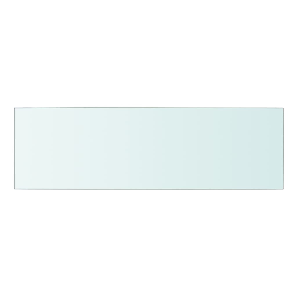 vidaXL Panneau d’étagère Verre transparent 50 x 15 cm