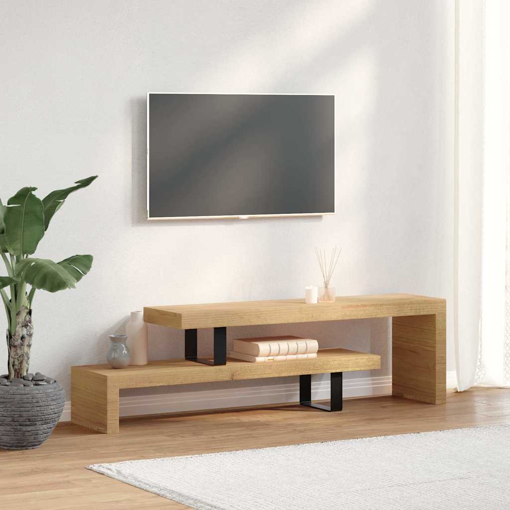 Meuble TV Bois Massif Manguier VidaXL - 100x30x45 Cm - Armoire Basse Salon - Neuf