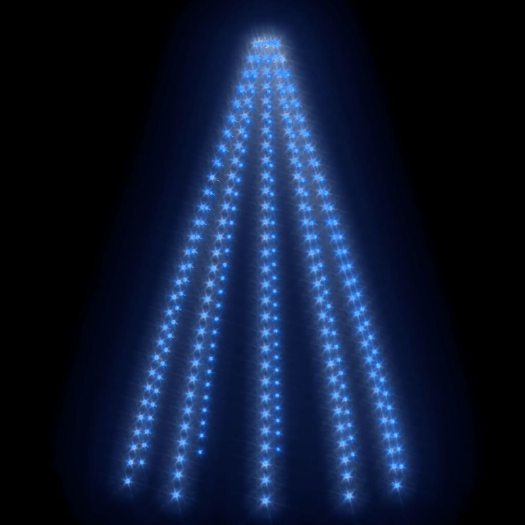 vidaXL Guirlande lumineuse d'arbre de Noël 250 LED Bleu 250 cm