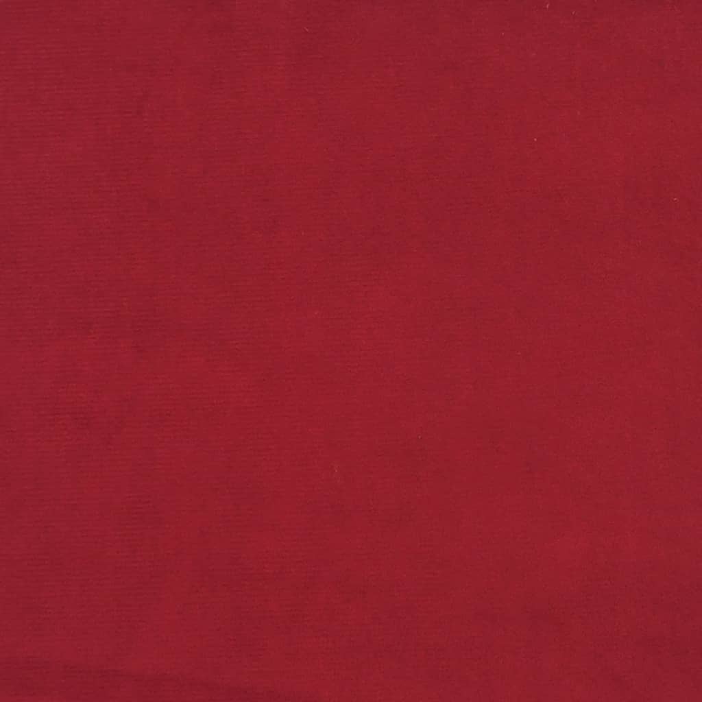 vidaXL Repose-pied Rouge bordeaux 78x56x32 cm Velours
