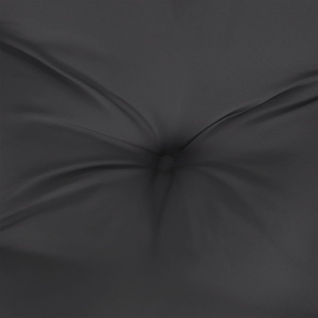 vidaXL Coussin de palette noir 60x60x12 cm tissu