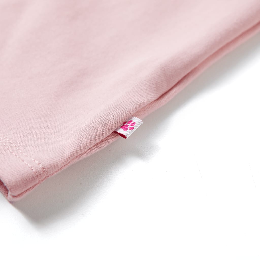 Robe pour enfants avec cordon de serrage rose clair 92