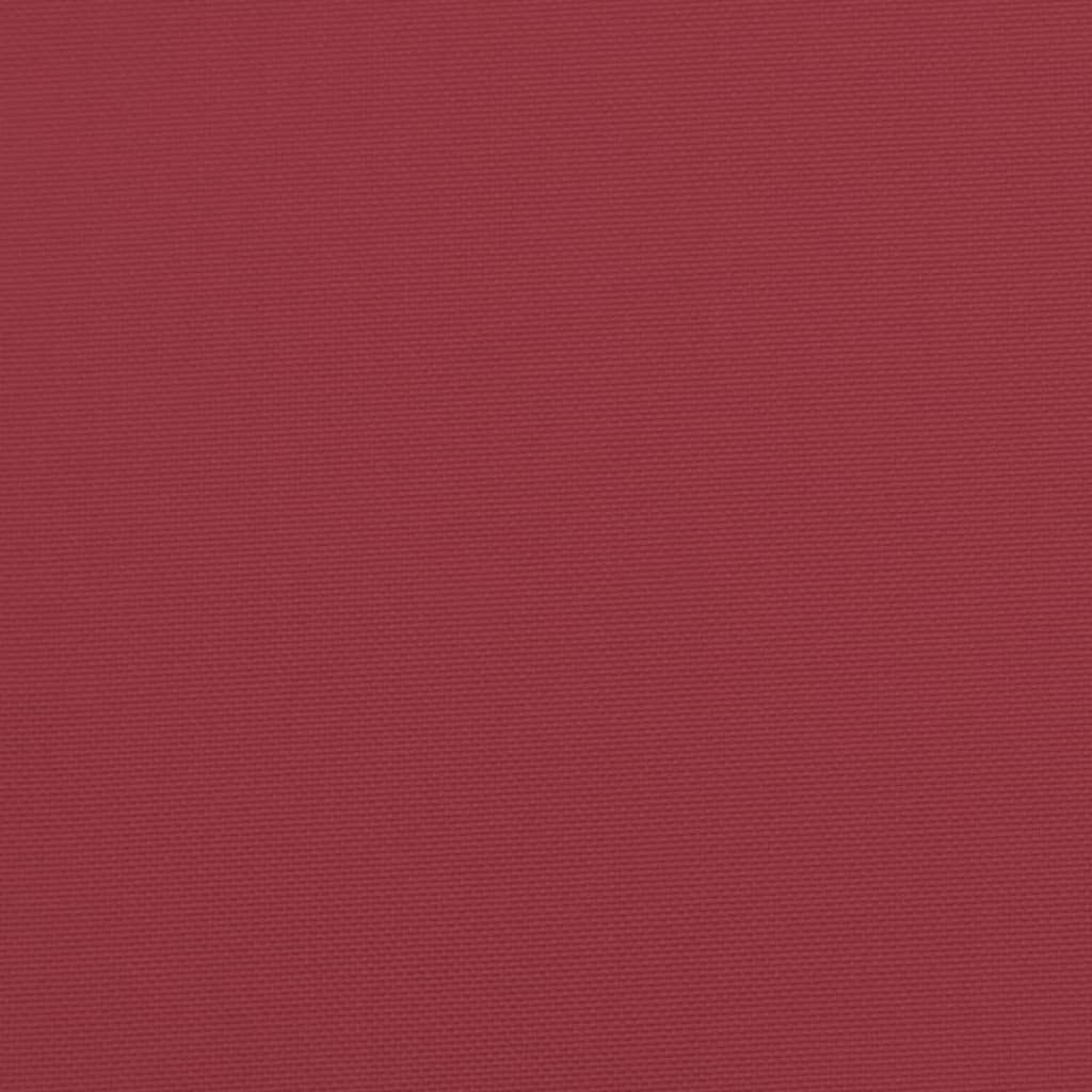vidaXL Coussins de palette 2 pcs rouge bordeaux tissu oxford