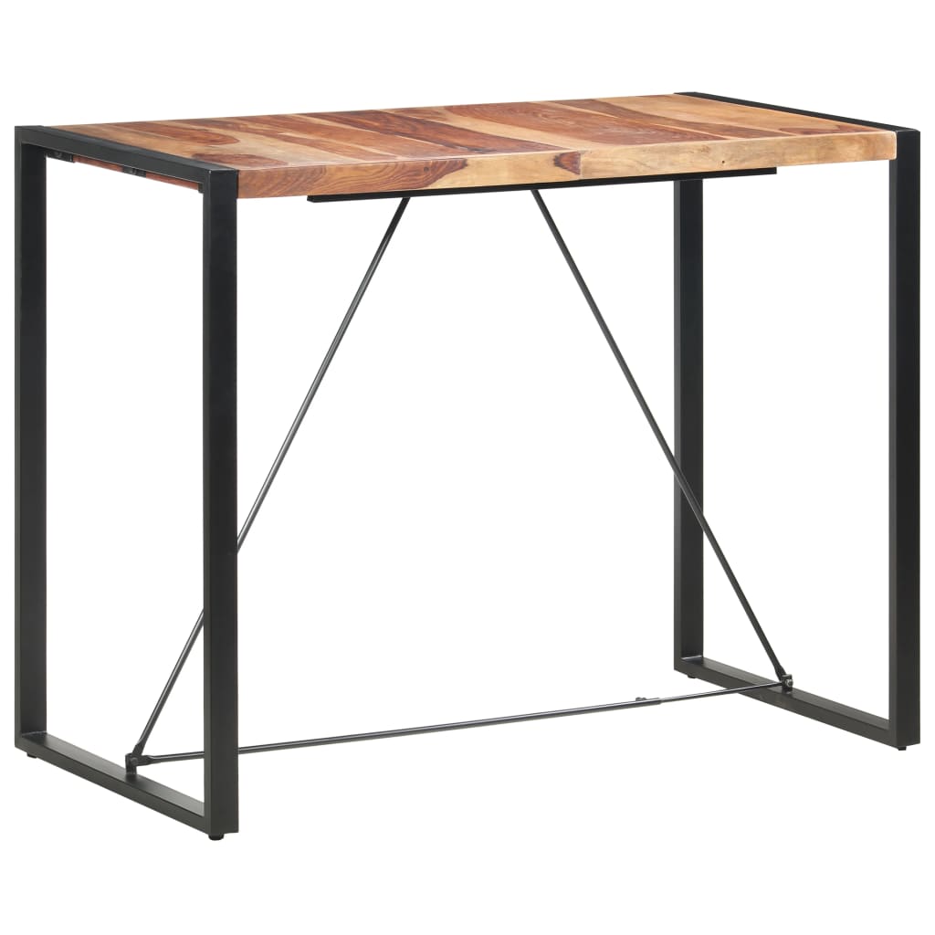 vidaXL Table de bar 140x70x110 cm Bois solide