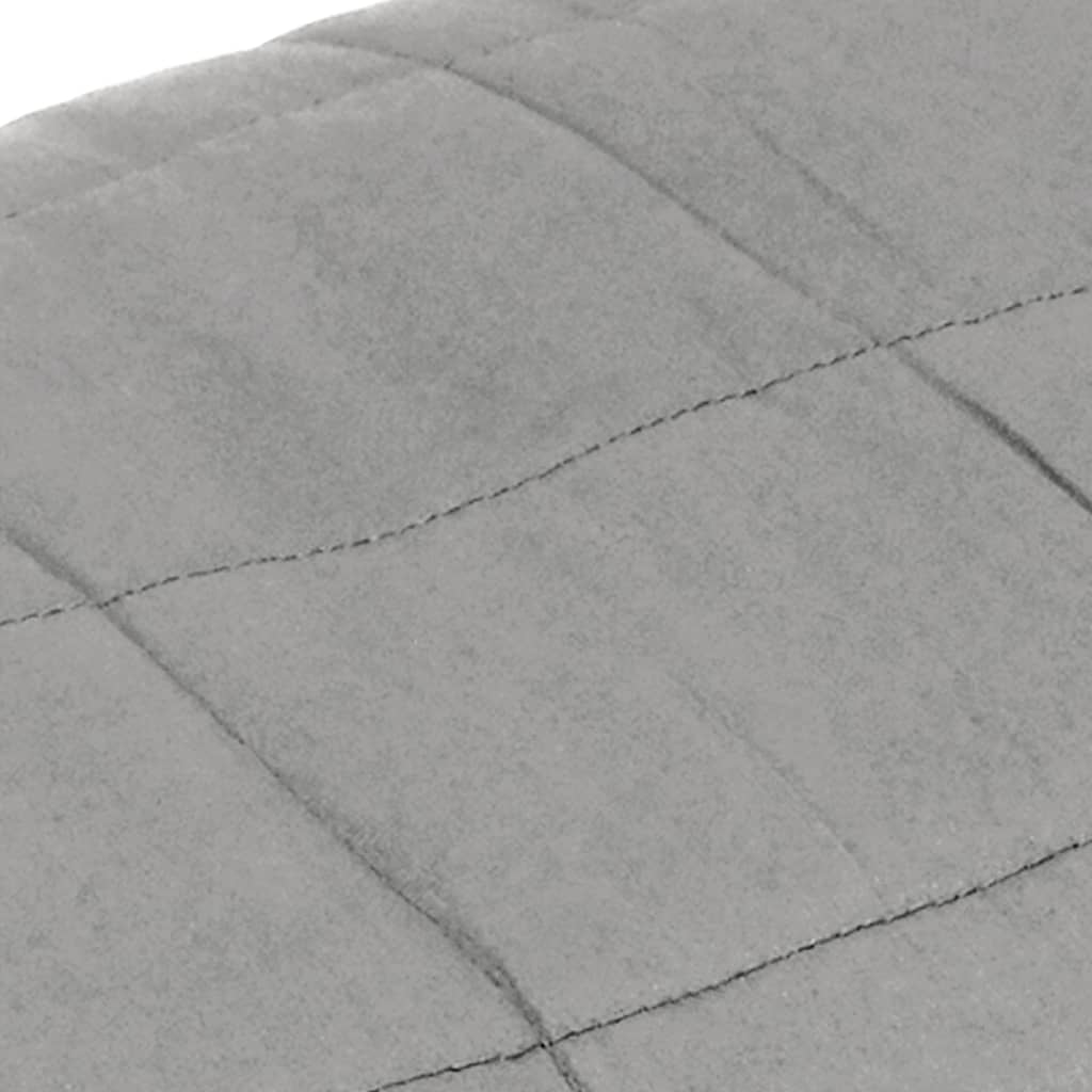 vidaXL Couverture lestée Gris 200x230 cm 13 kg Tissu