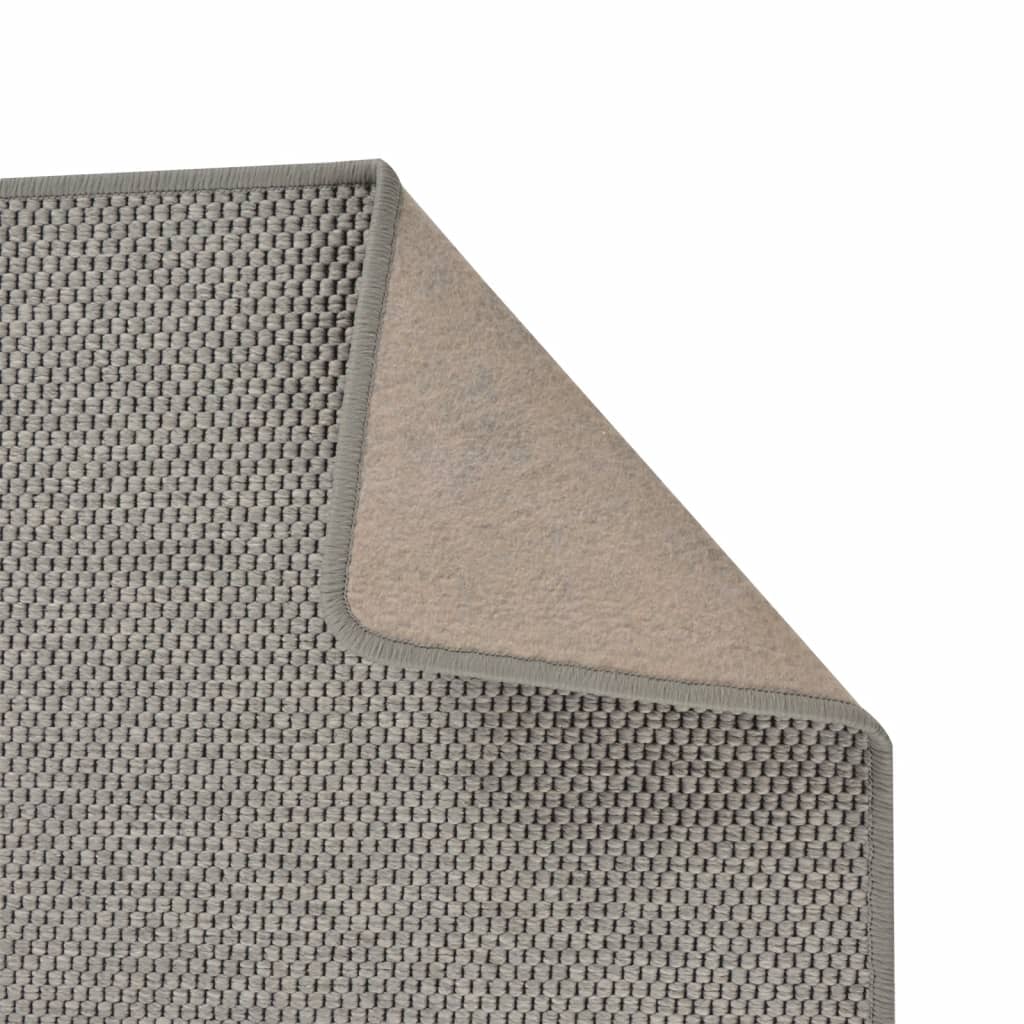 vidaXL Tapis de couloir aspect sisal argenté 50x100 cm