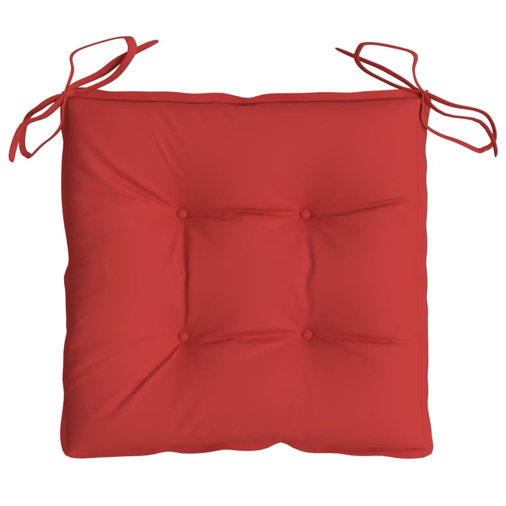 vidaXL Coussins de chaise 4 pcs rouge 50x50x7 cm tissu oxford