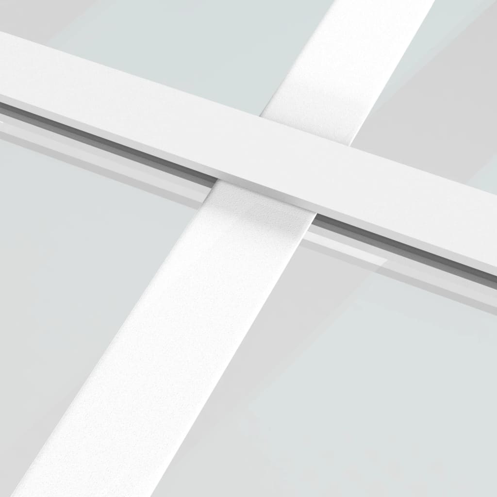 vidaXL Porte coulissante Verre ESG et aluminium 90x205 cm Blanc