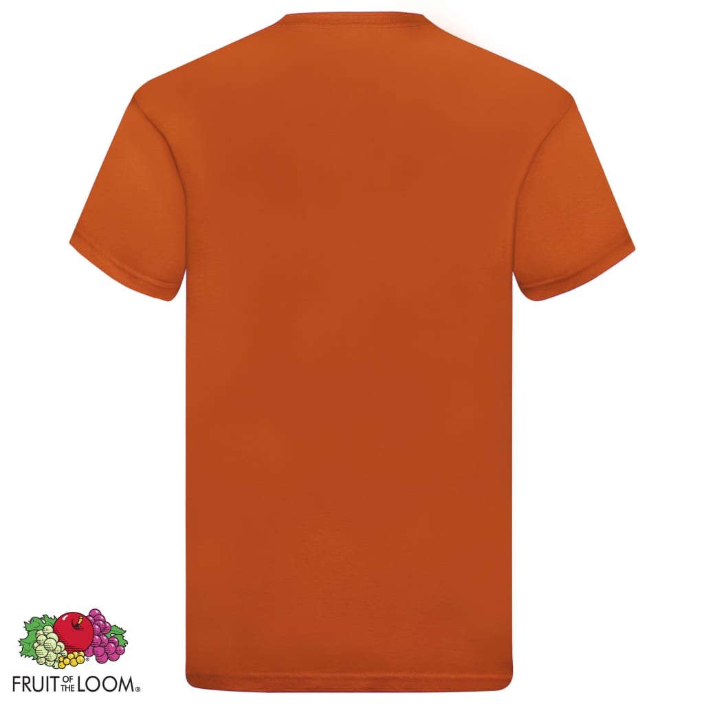 Fruit of the Loom T-shirts originaux 5 pcs Orange XXL Coton
